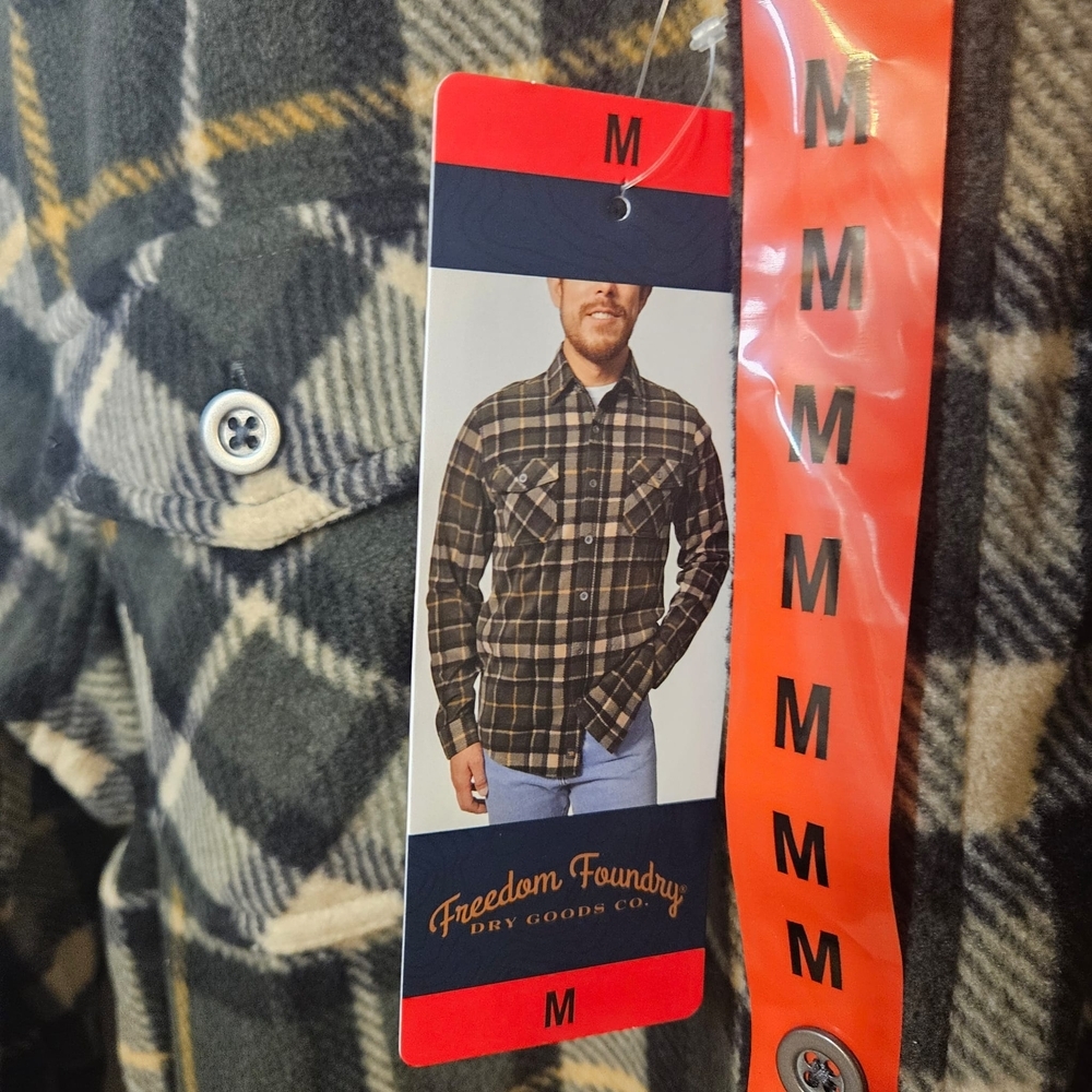 Casual Button Down Plaid‎ Shirt - Black and White - Picture 3 of 7